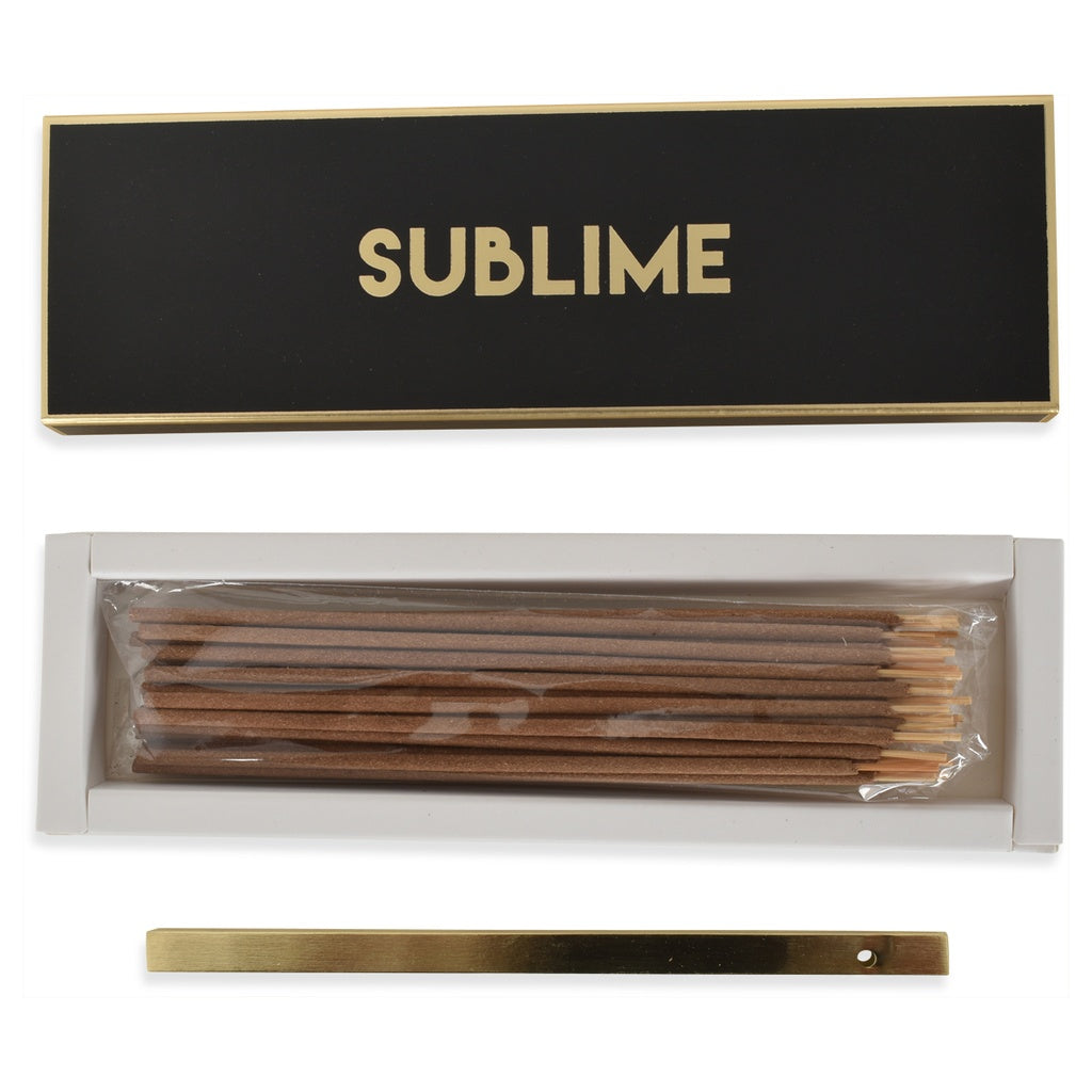 Encens bâtonnets Sublime oud noir avec support