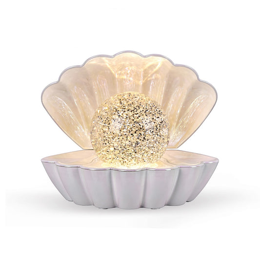 Lampe Coki blanche à paillettes