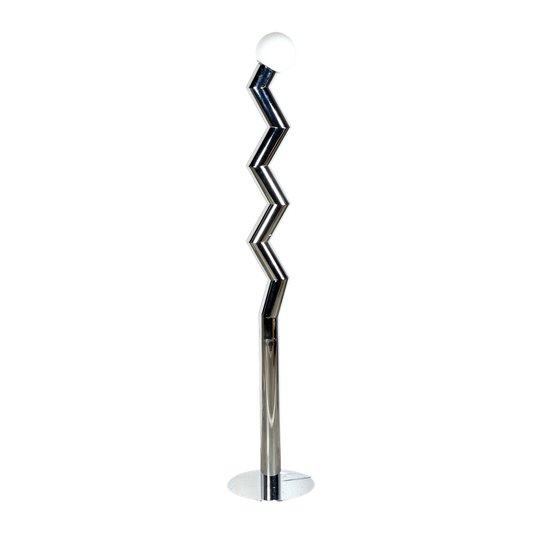 Lampadaire zigmo chrome