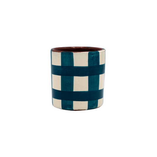 Tasse à espresso Bleu Canard Grid Casa Cubista