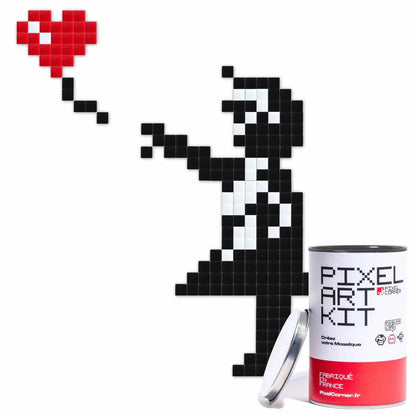 Big girl w/ balloon - Art Kit by Pixel Corner