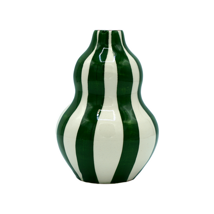 Mini vase gourde Vert Bold Stripe Casa Cubista