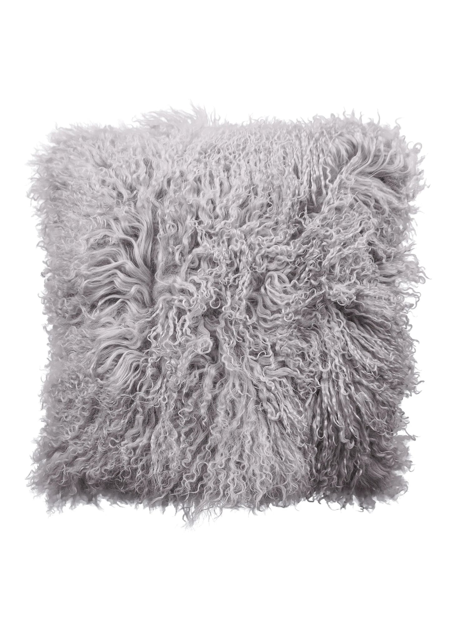 Taupe Tibetan Sheepskin Cushion